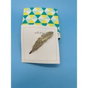 Stella and Dot Pave Leaf Hair Pin